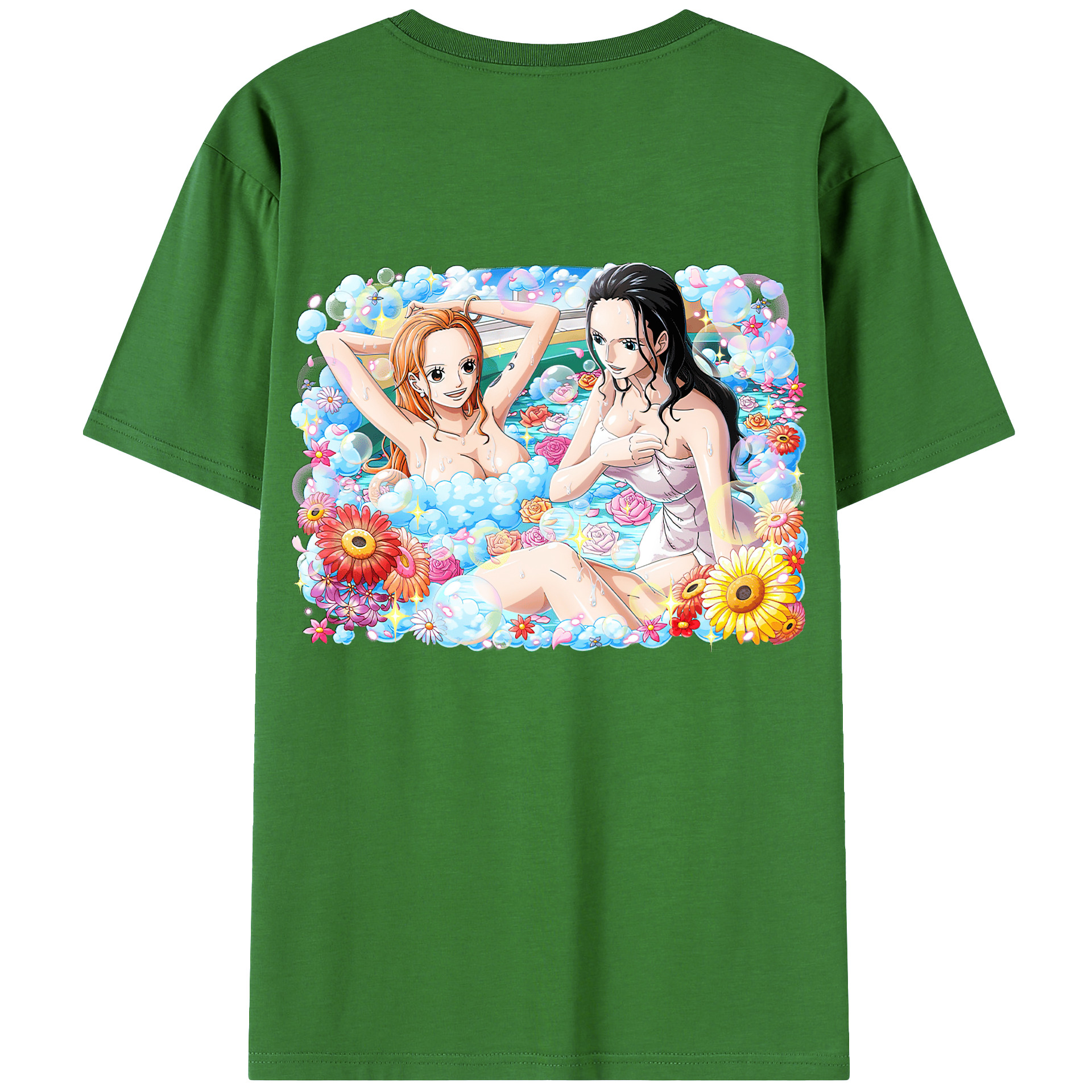 ワンピース ニコ・ロビン ONE PIECE Nico Robin レディース半袖Tシャツ(バックプリント)